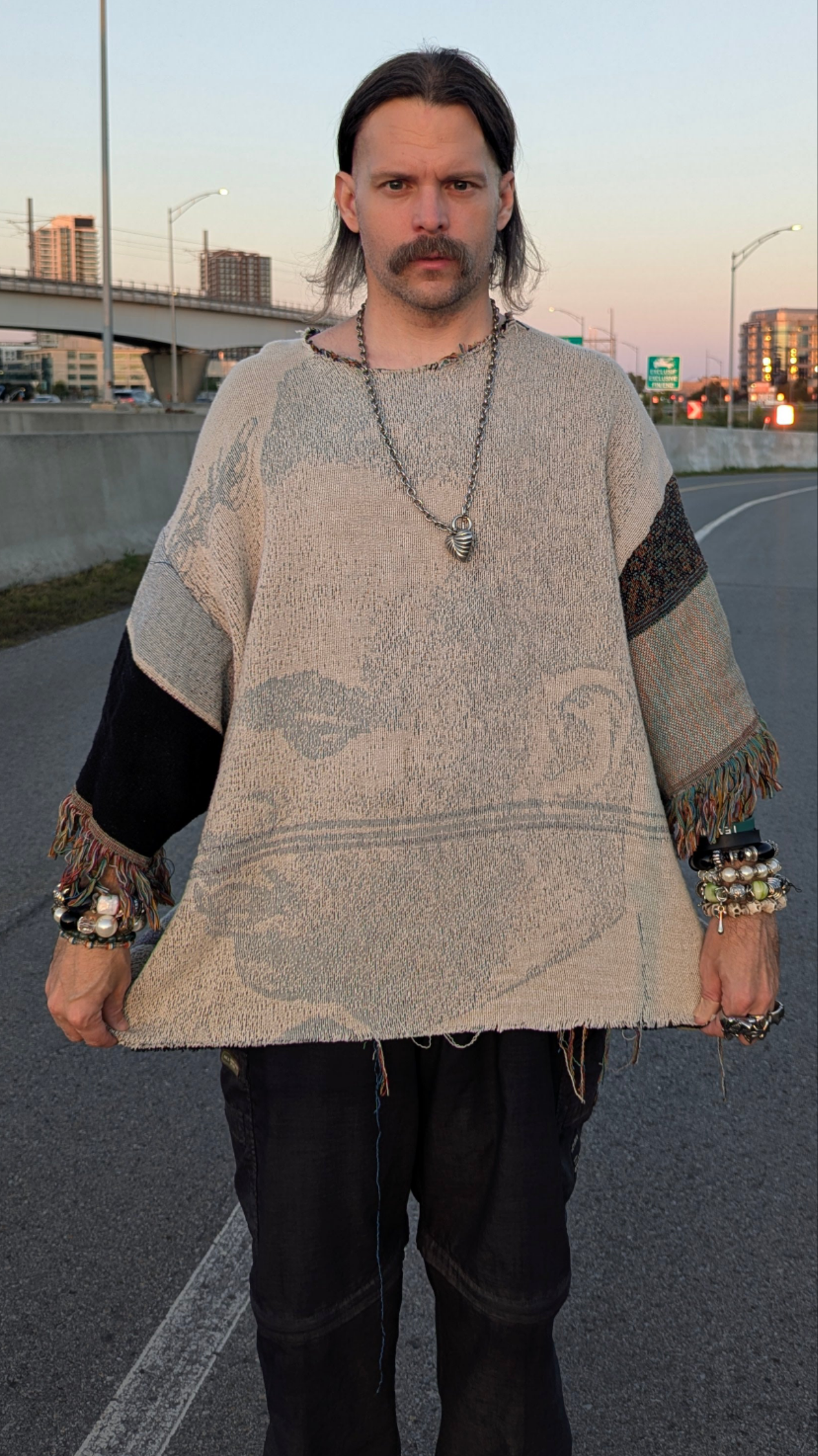 T-shirt en tapisserie tissée « Poncho », 2XL