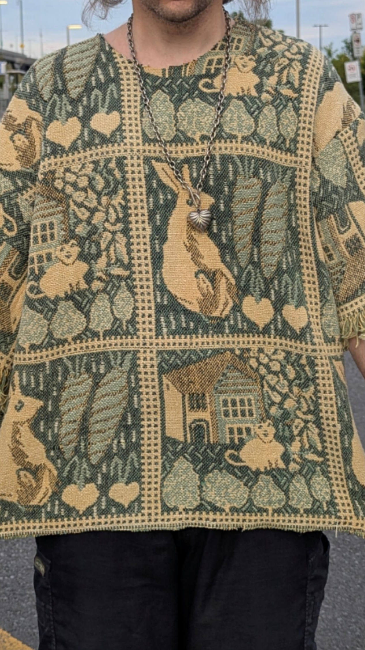 T-shirt en tapisserie tissée « Maisonnée », XL