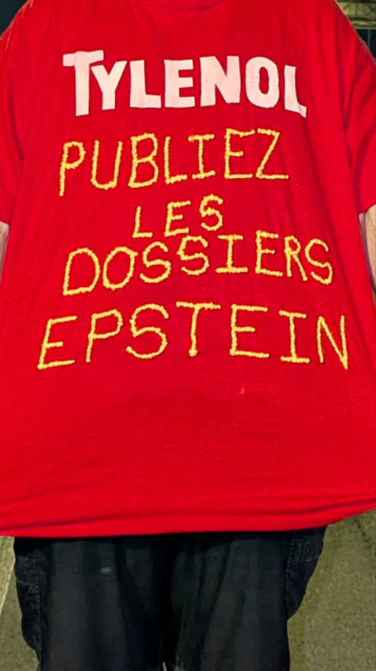 T-shirt « Publiez les dossiers », XL