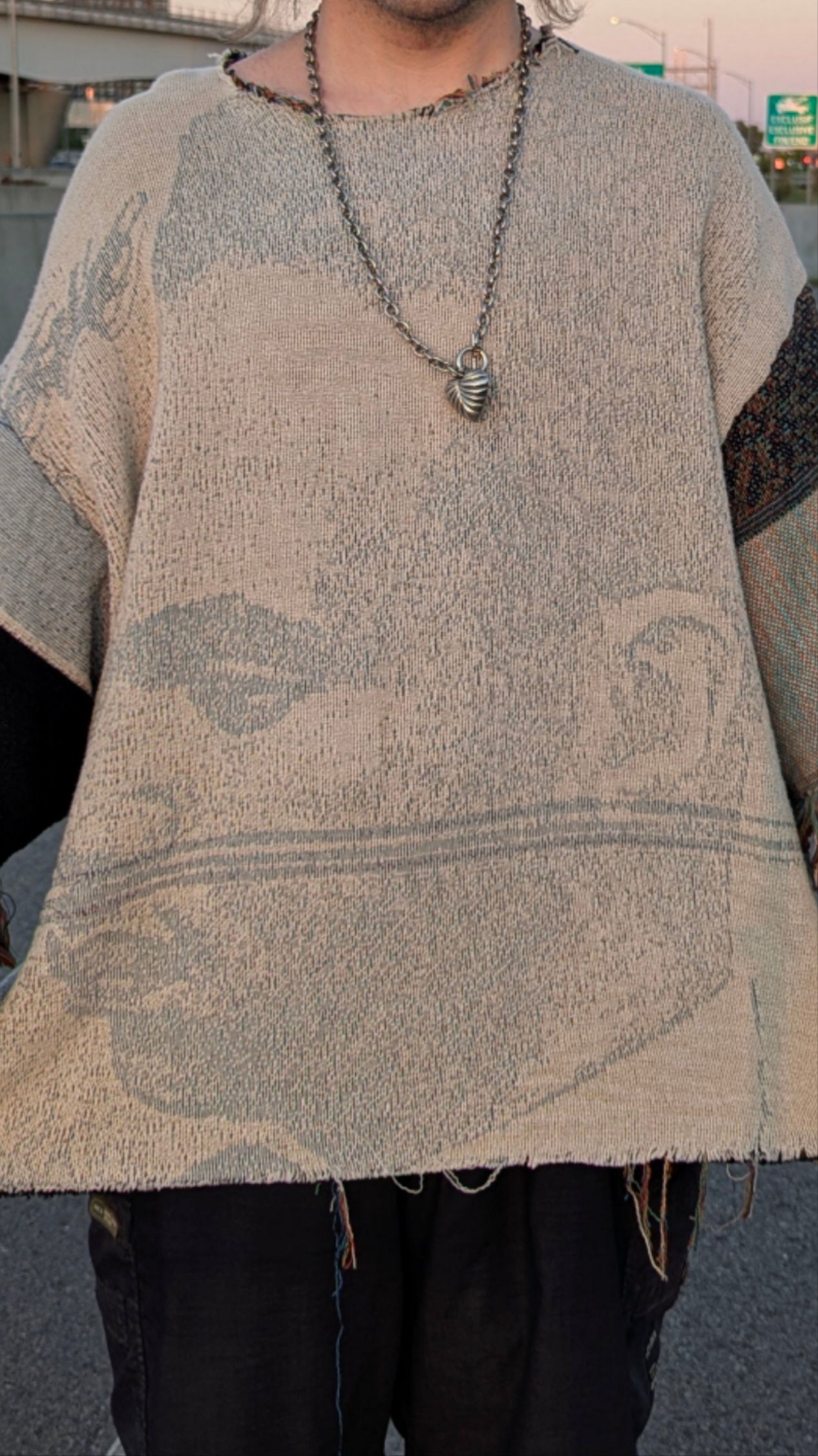 T-shirt en tapisserie tissée « Poncho », 2XL