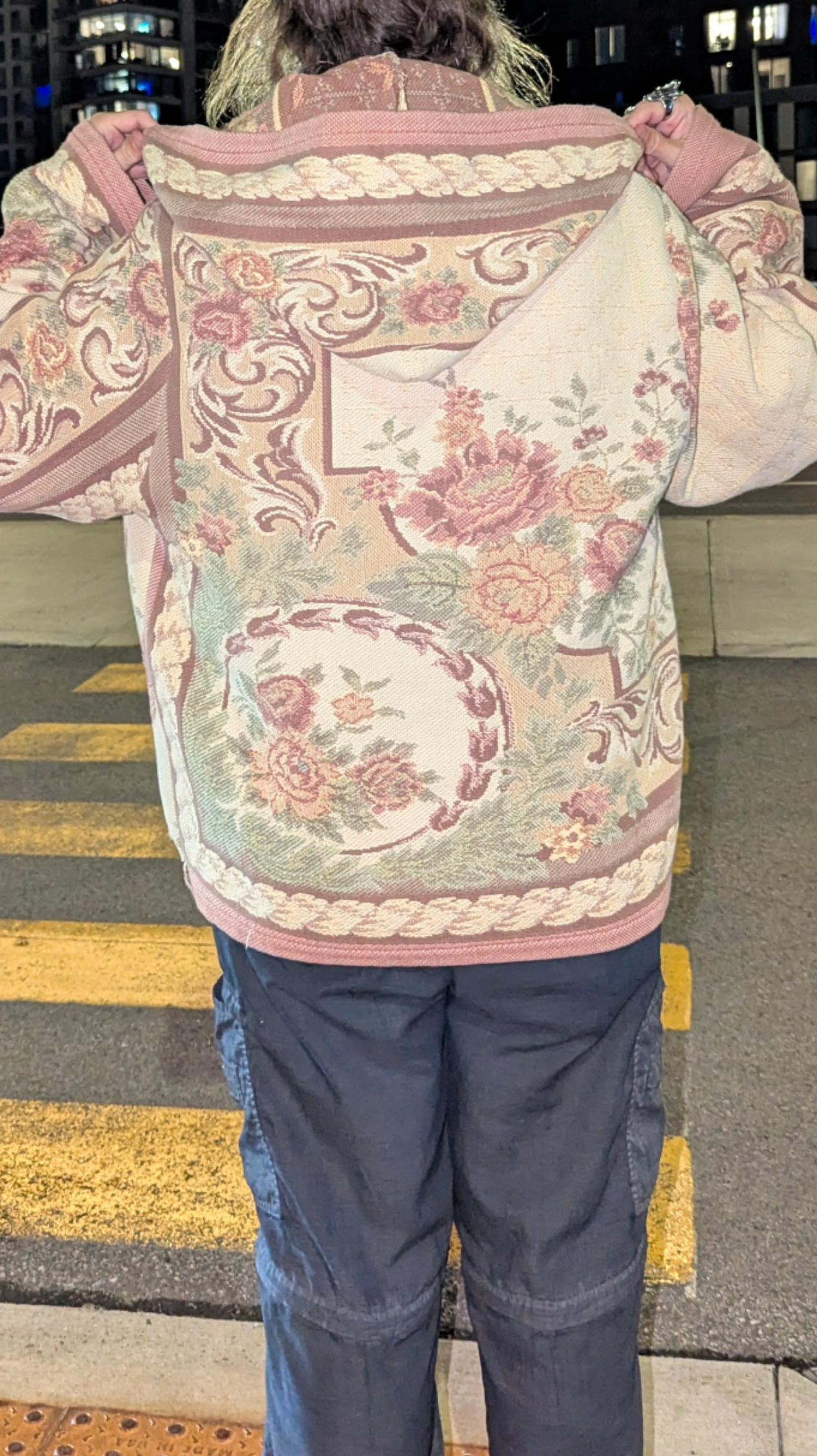 Hoodie en tapisserie tissée « Bouquet », XL