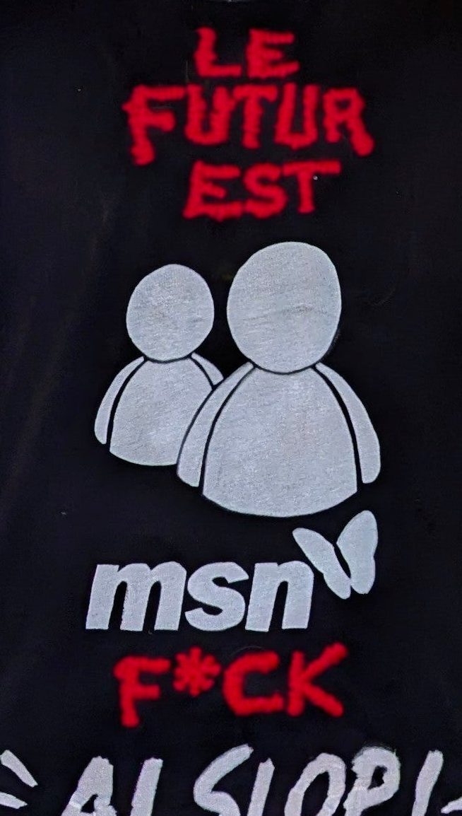 T-shirt « Le futur est msngr », XL