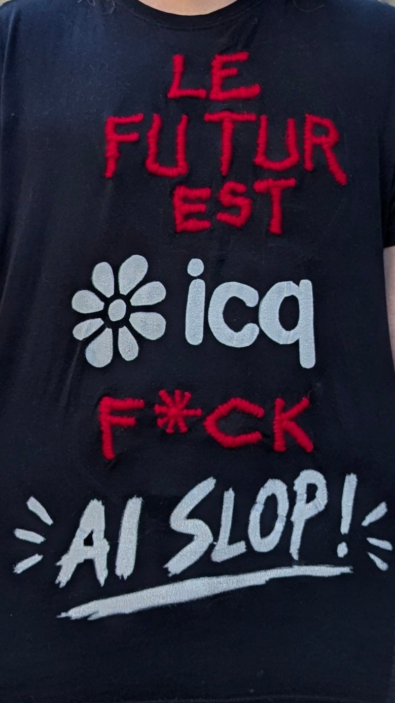 T-shirt « Le futur est ICQ », LARGE