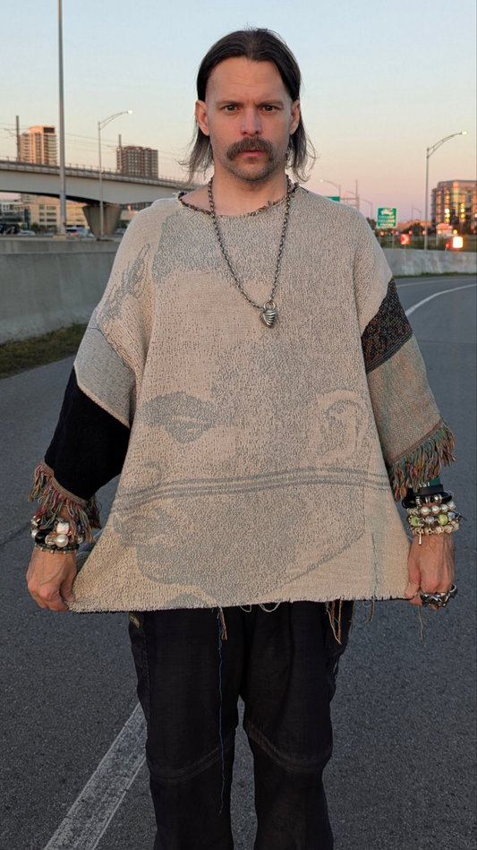 T-shirt en tapisserie tissée « Poncho », 2XL
