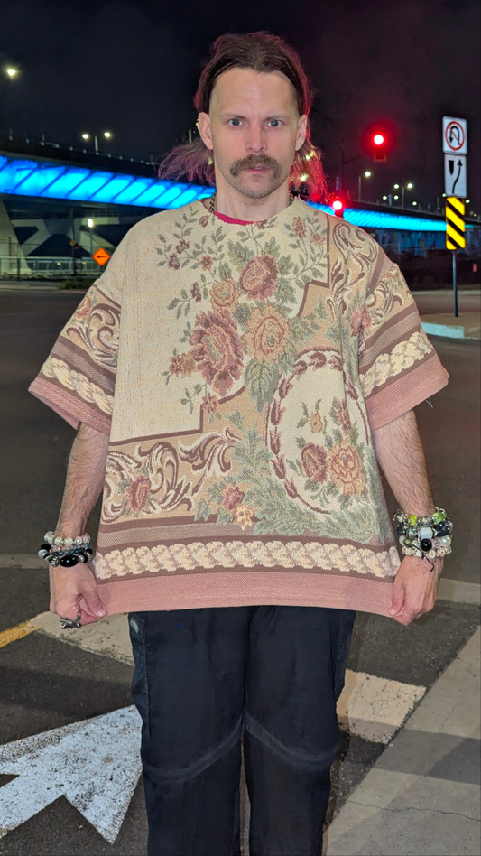 T-shirt en tapisserie tissée « Bouquet », XL