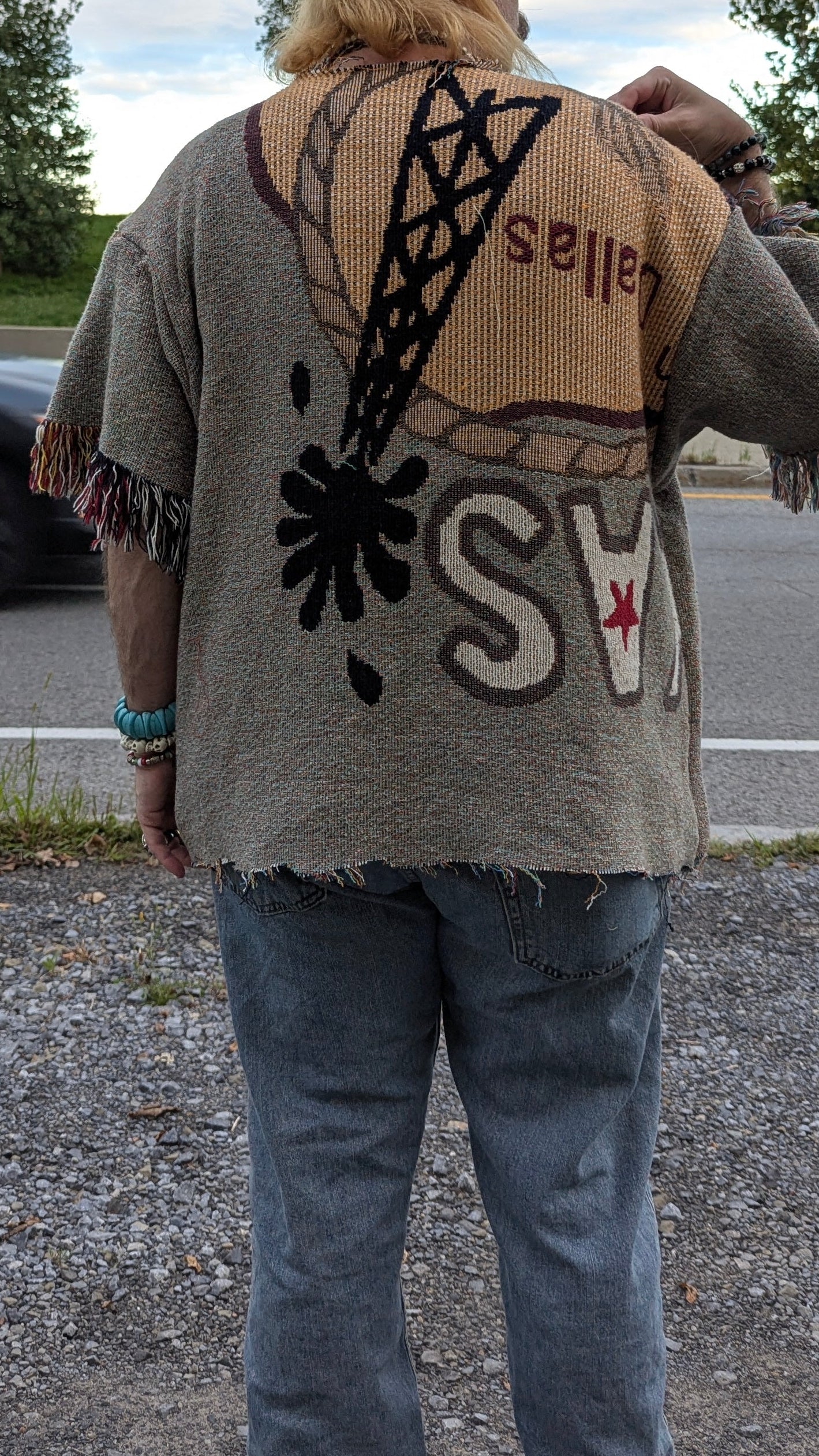 T-shirt en tapisserie tissée « Cowboy », XL