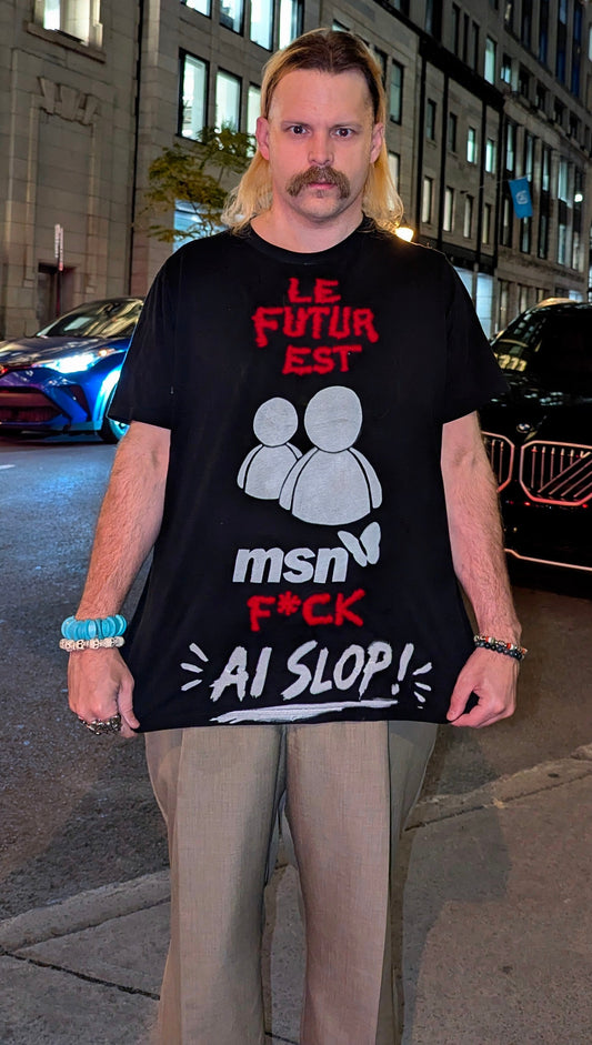 T-shirt « Le futur est msngr », XL