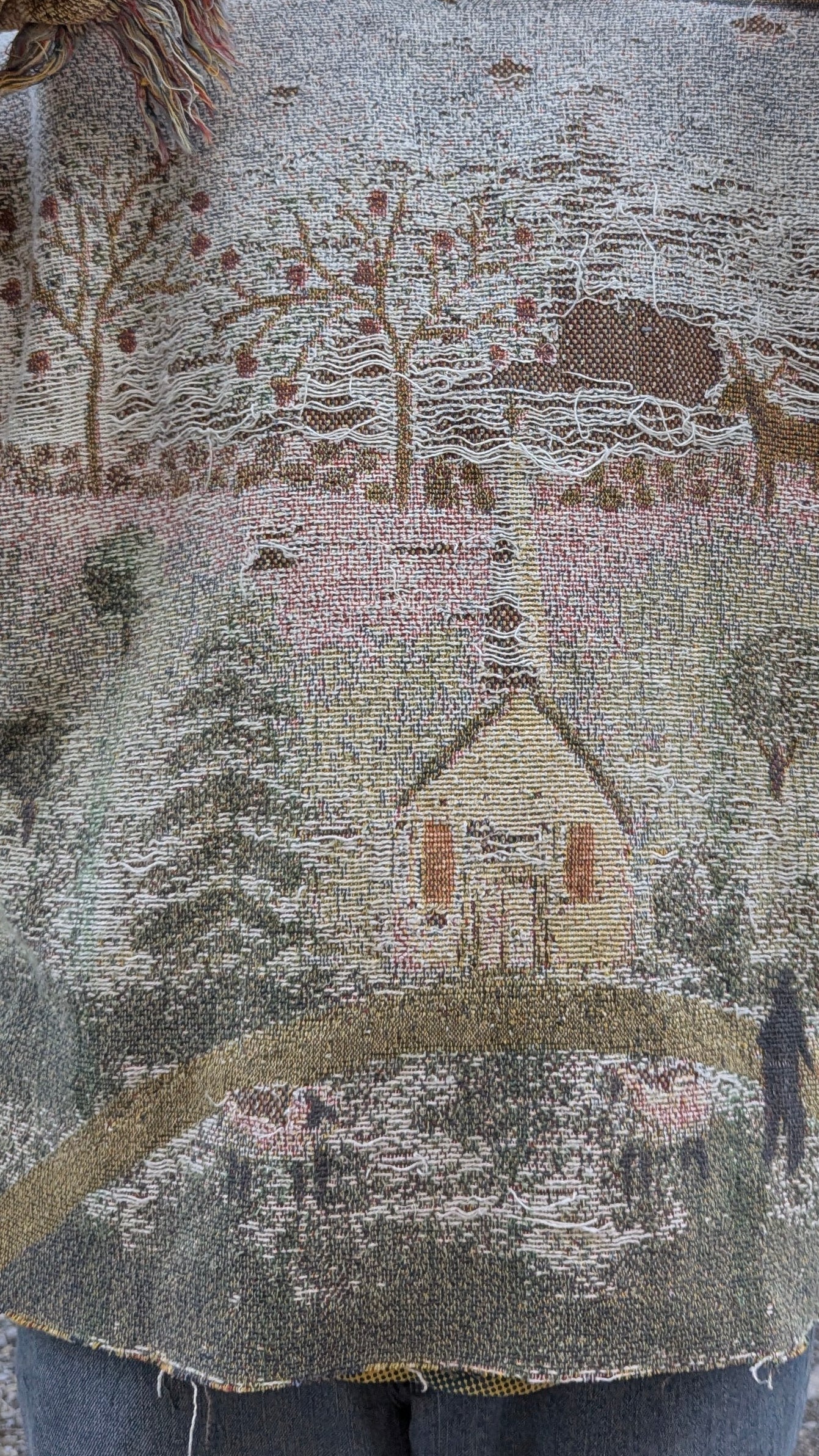 Sweater en tapisserie tissée « Maisonnée », LARGE