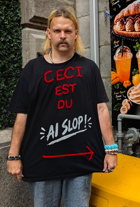T-shirt « Ceci est du AI Slop », XL