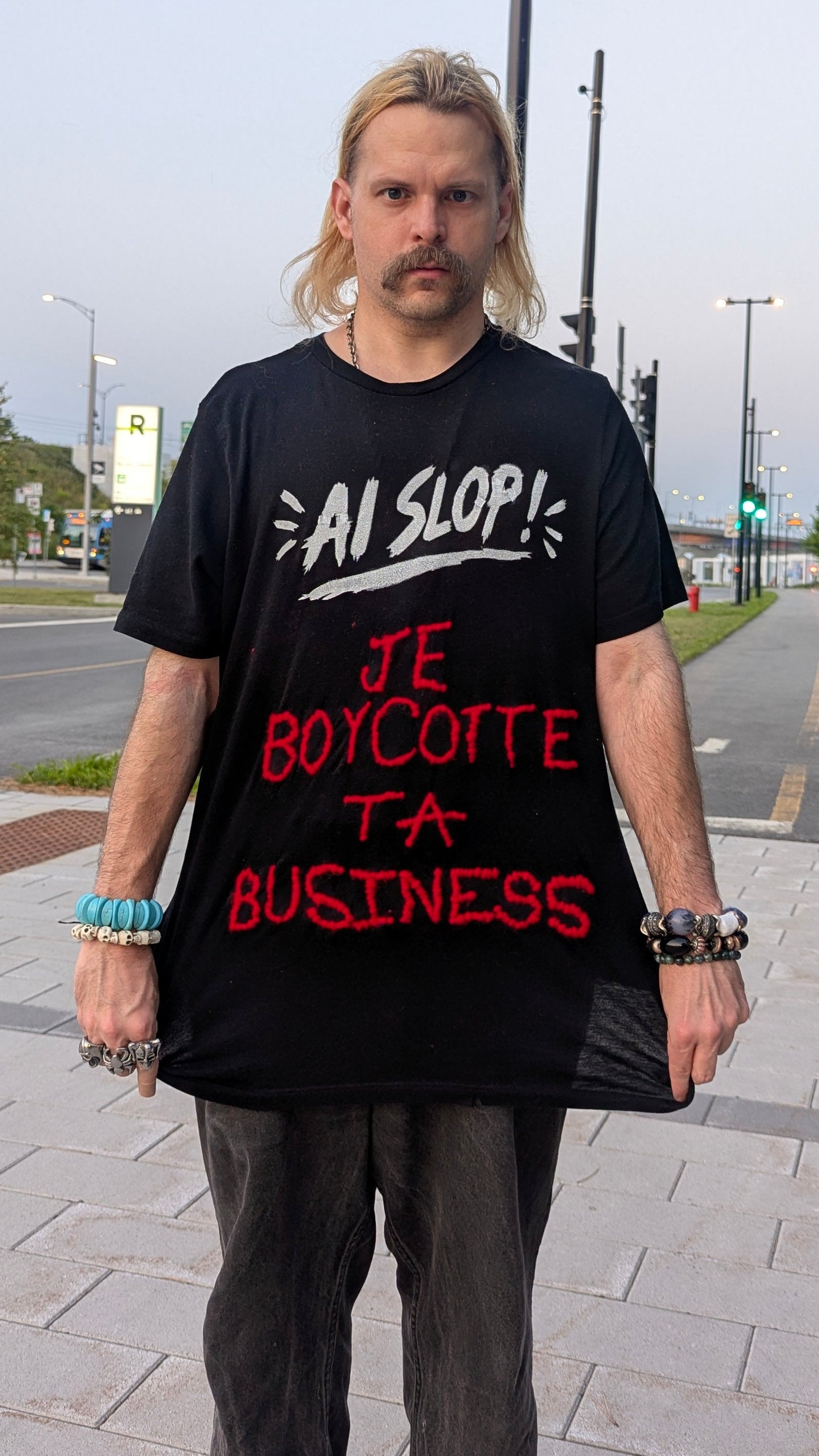 T-shirt « AI Slop », LARGE