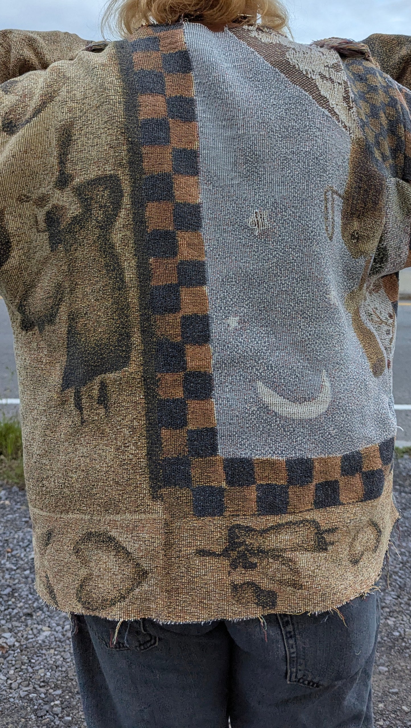 Sweater en tapisserie tissée « Maisonnée », LARGE