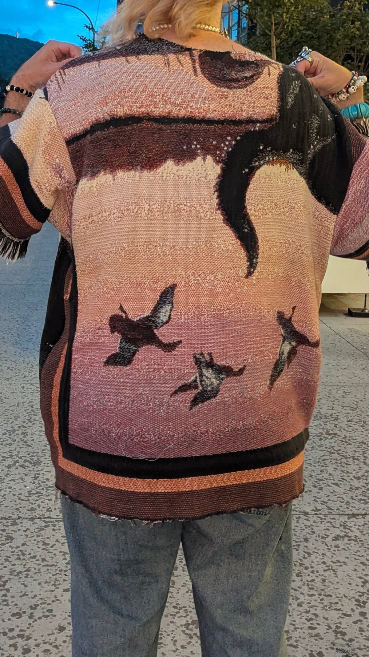 T-shirt en tapisserie tissée « Black dog », XL