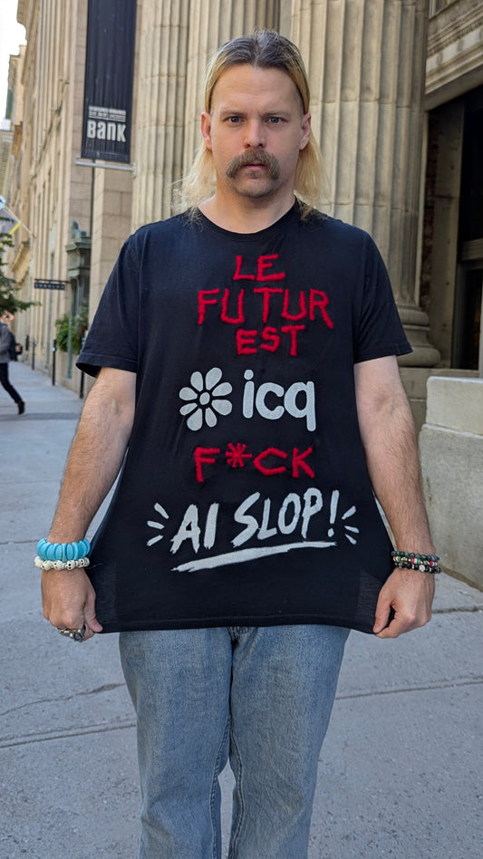 T-shirt « Le futur est ICQ », LARGE