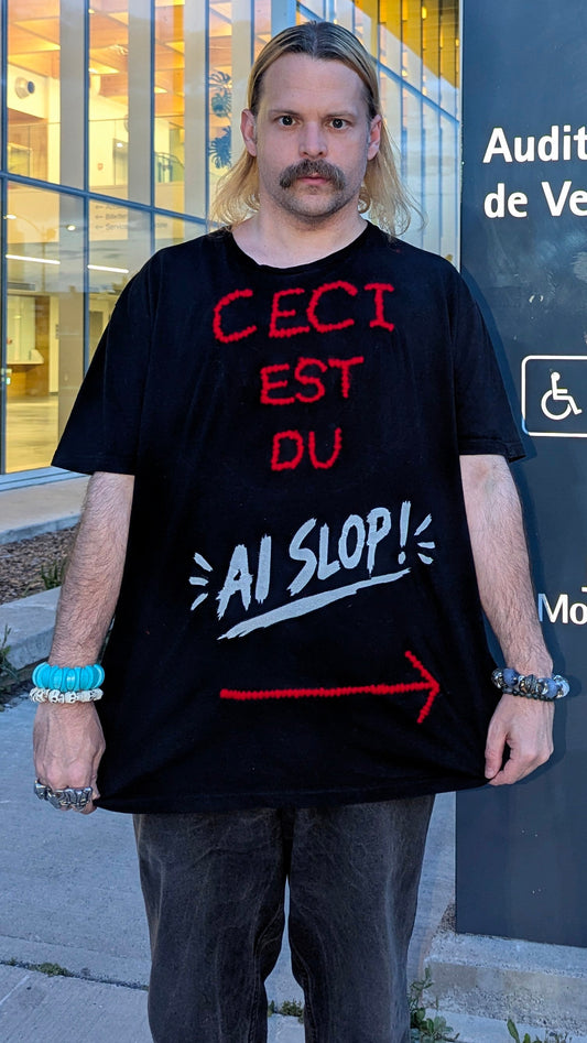 T-shirt « Ceci est du AI Slop », XL