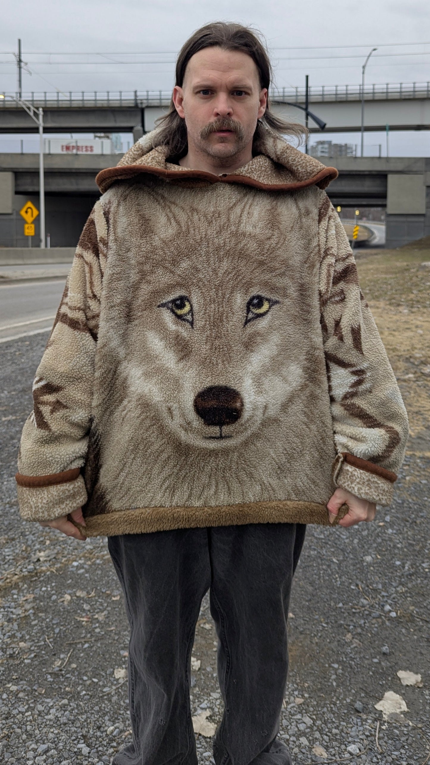 Hoodie « Lone wolf », XL