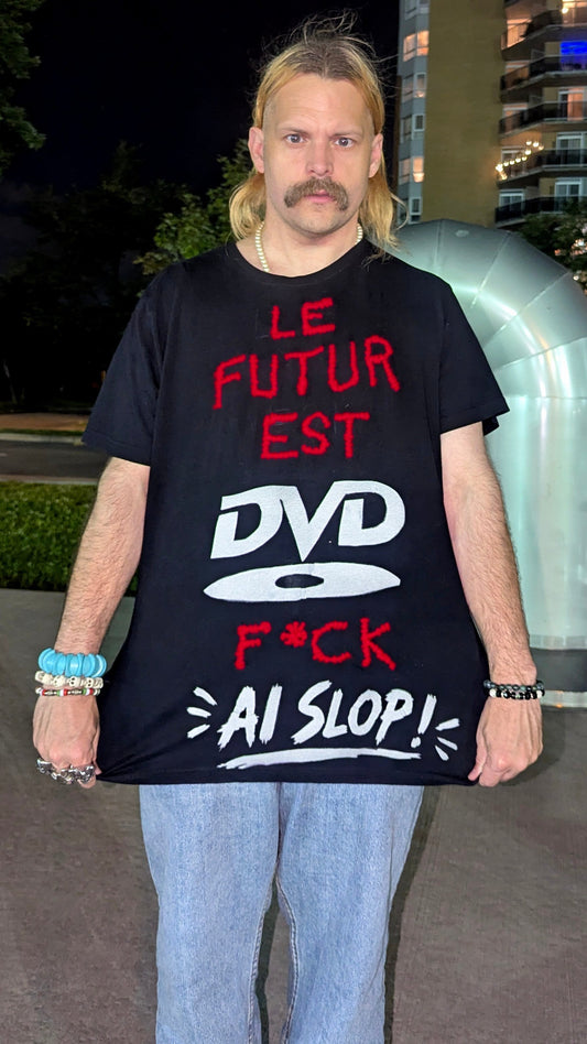 T-shirt « Le futur est DVD », LARGE