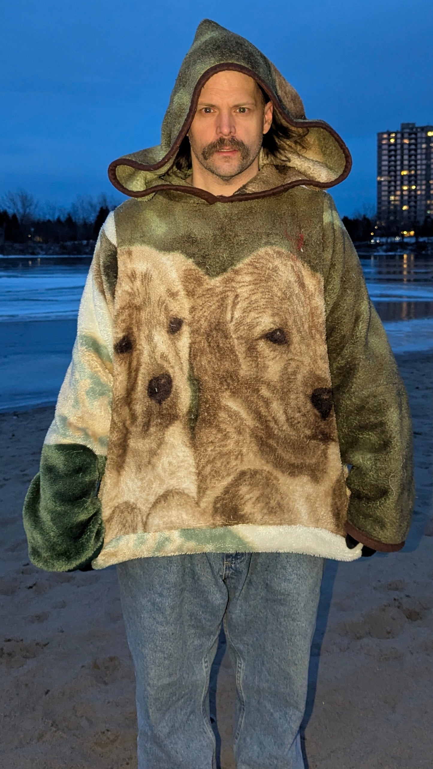 Hoodie « Chiens doux », XL