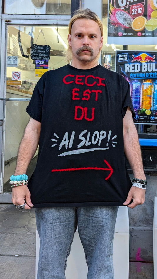 T-shirt « Ceci est du AI Slop », XL