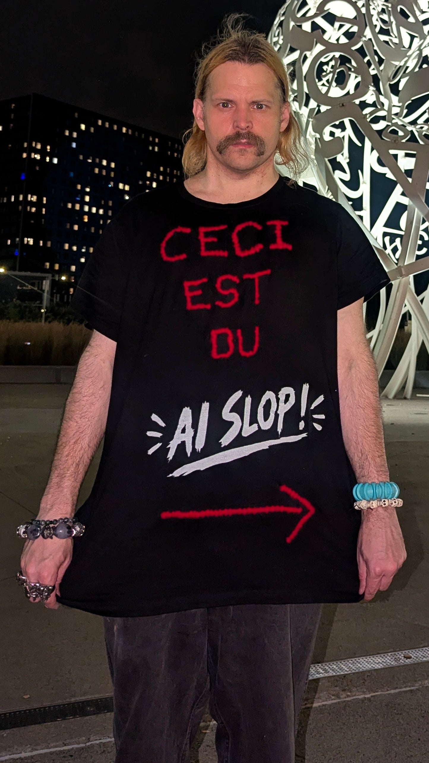 T-shirt « Ceci est du AI Slop », LARGE