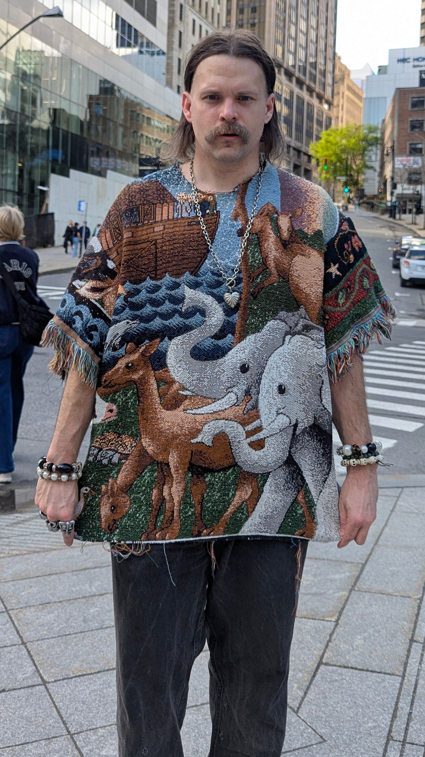 T-shirt en tapisserie tissée « Arche de Noé », XL