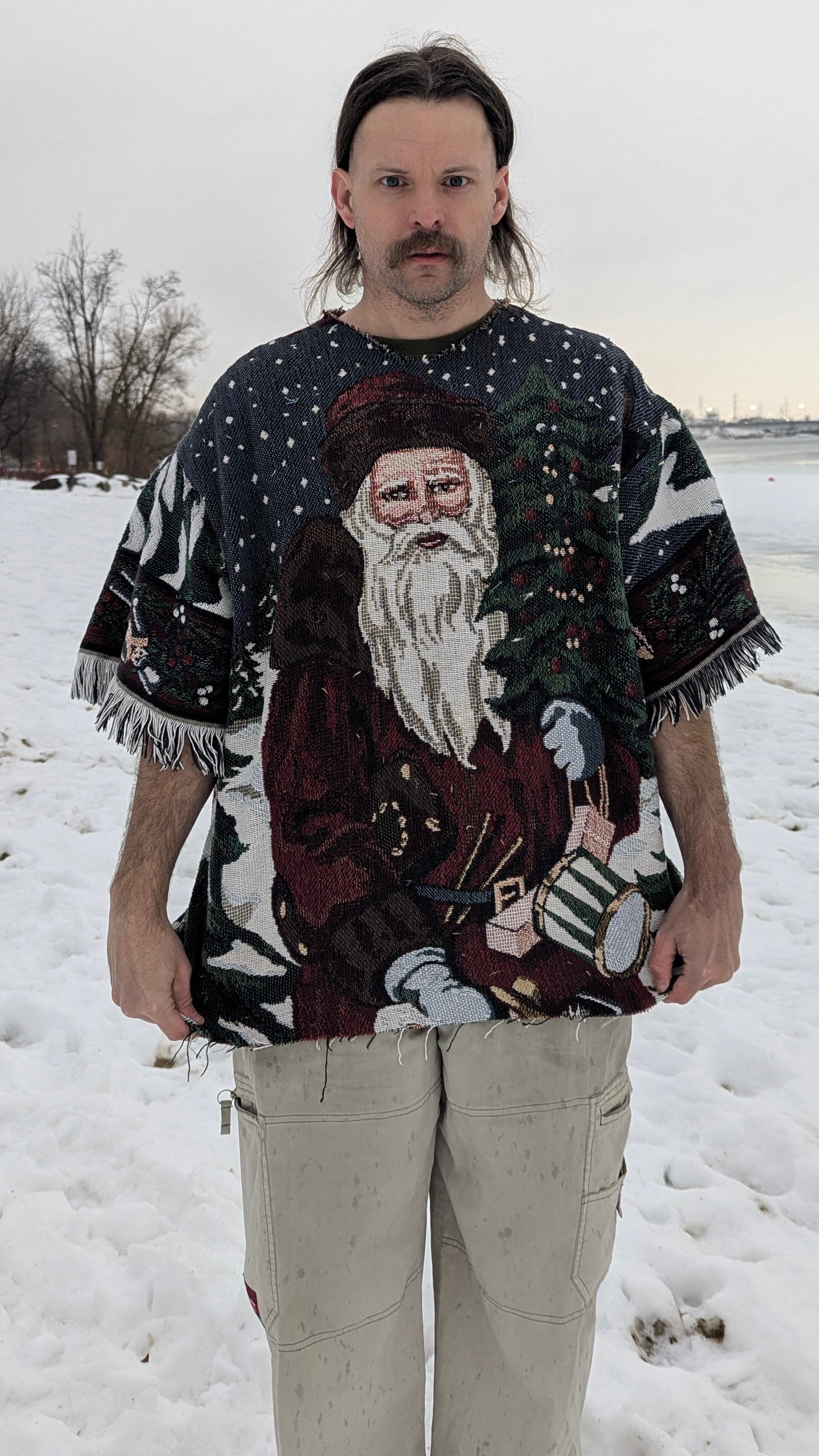 T-shirt en tapisserie tissée « Père-Noël», XL