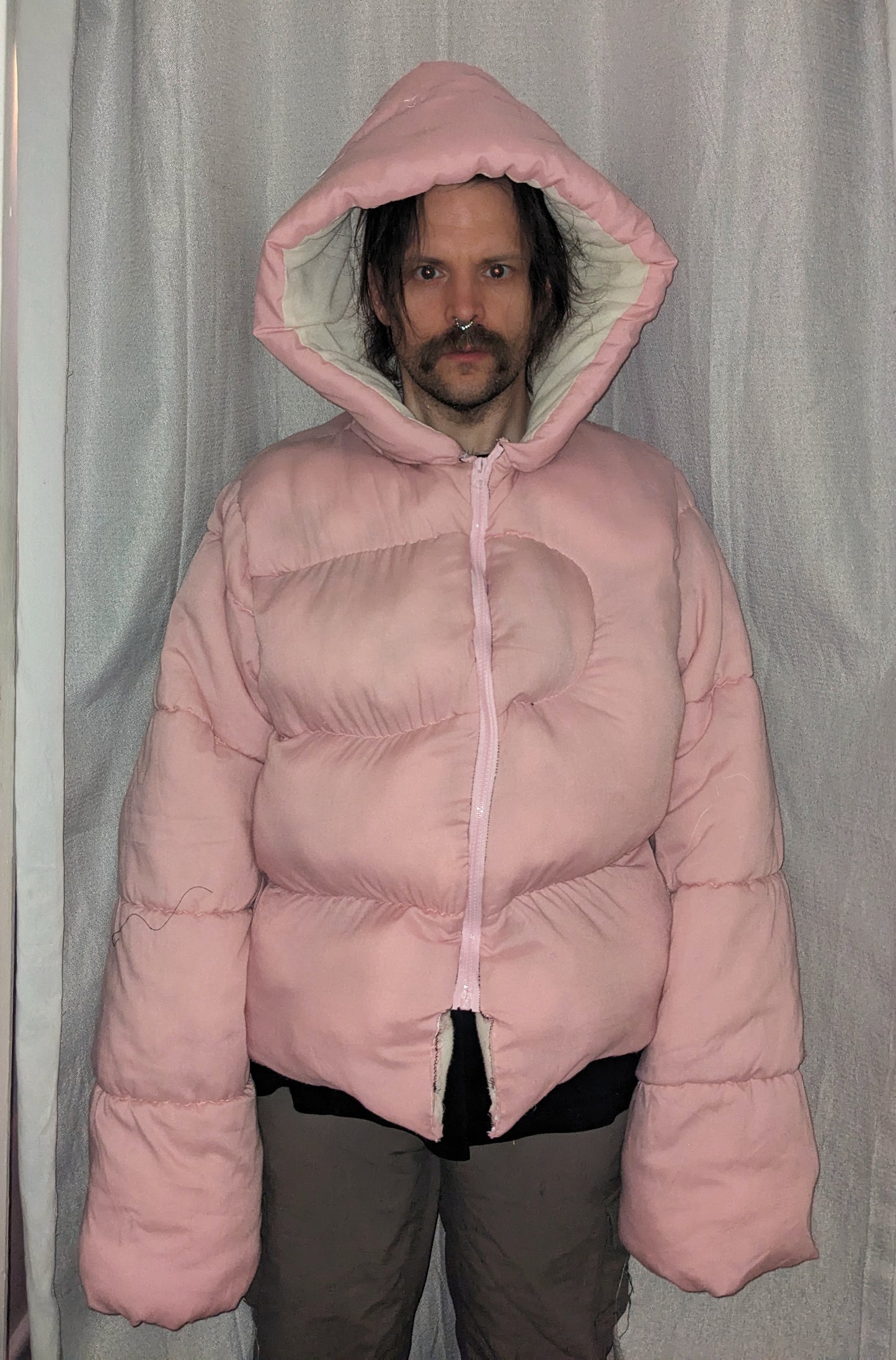 Jacket puffer « Self-hug bubble gum  », SMALL